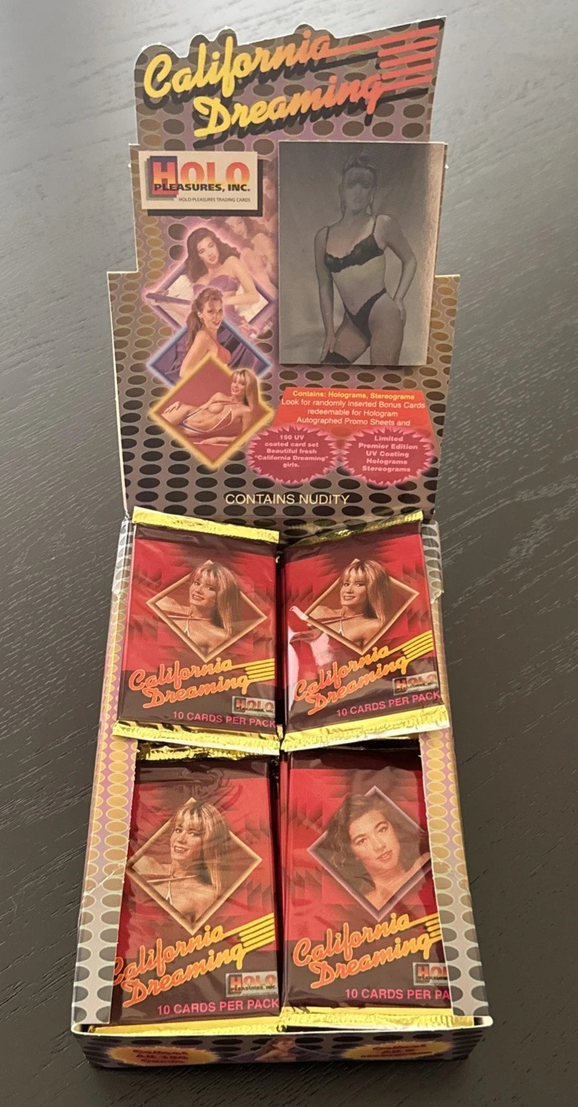 1991 California Dreaming Trading Cards Sealed Pack Pin-Up Girls Vintage