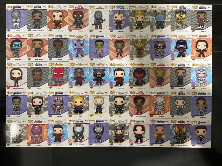 Funko Pop Upper Deck Base Trading Card Set Lot #1-99