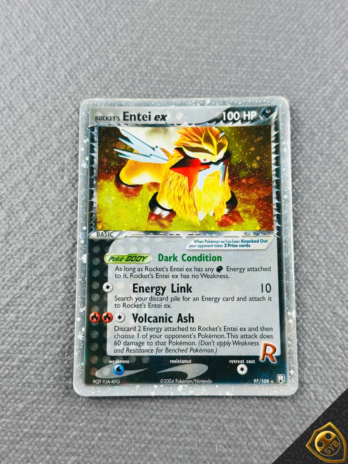 Rocket's Entei ex 97/109 Team Rocket Returns Holo Pokemon Ultra Rare TCG
