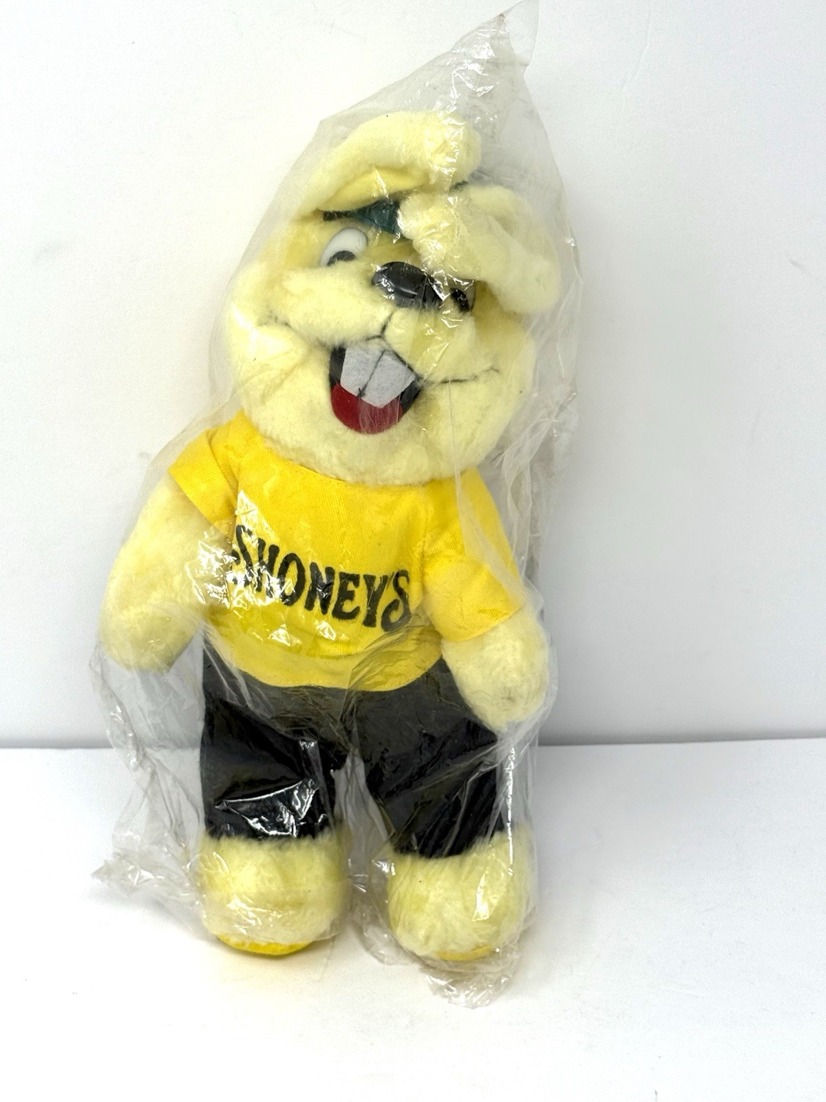 Vintage Shoneys Rabbit Plush Shoney’s Restaurant Mascot 12” Advertising Sealed