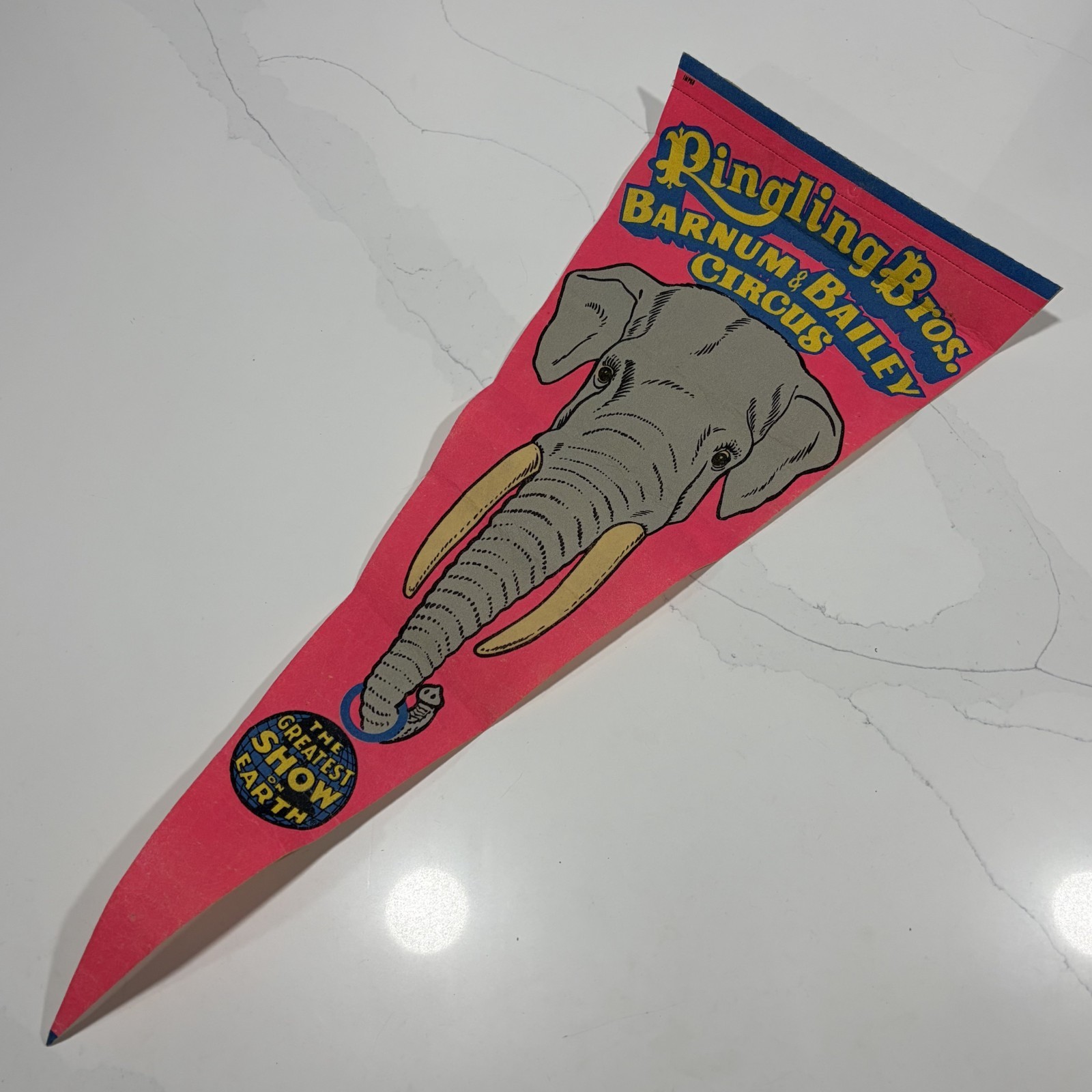 Ringling Bros. Barnum & Bailey Circus Elephant Pennant 30\