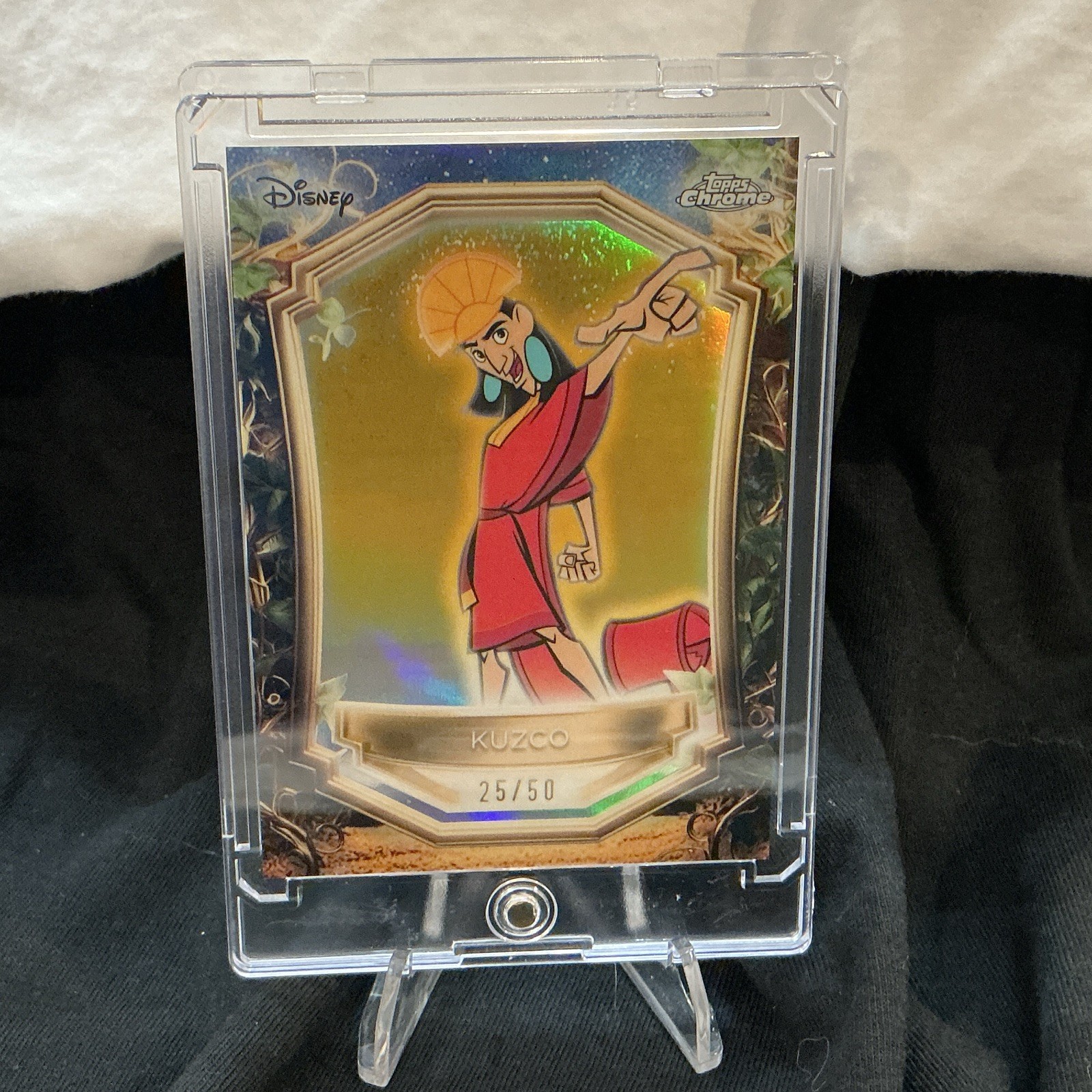 2025 Topps Chrome Disney Wonder Enchantments KUZCO /50 Gold Refractor #25