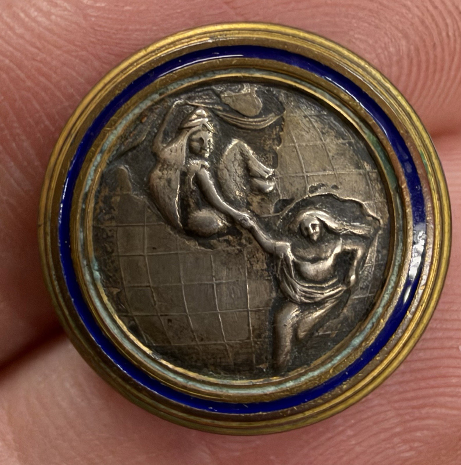 1901 Original Pan American Exposition Coat Uniform Police Security Button Rare 