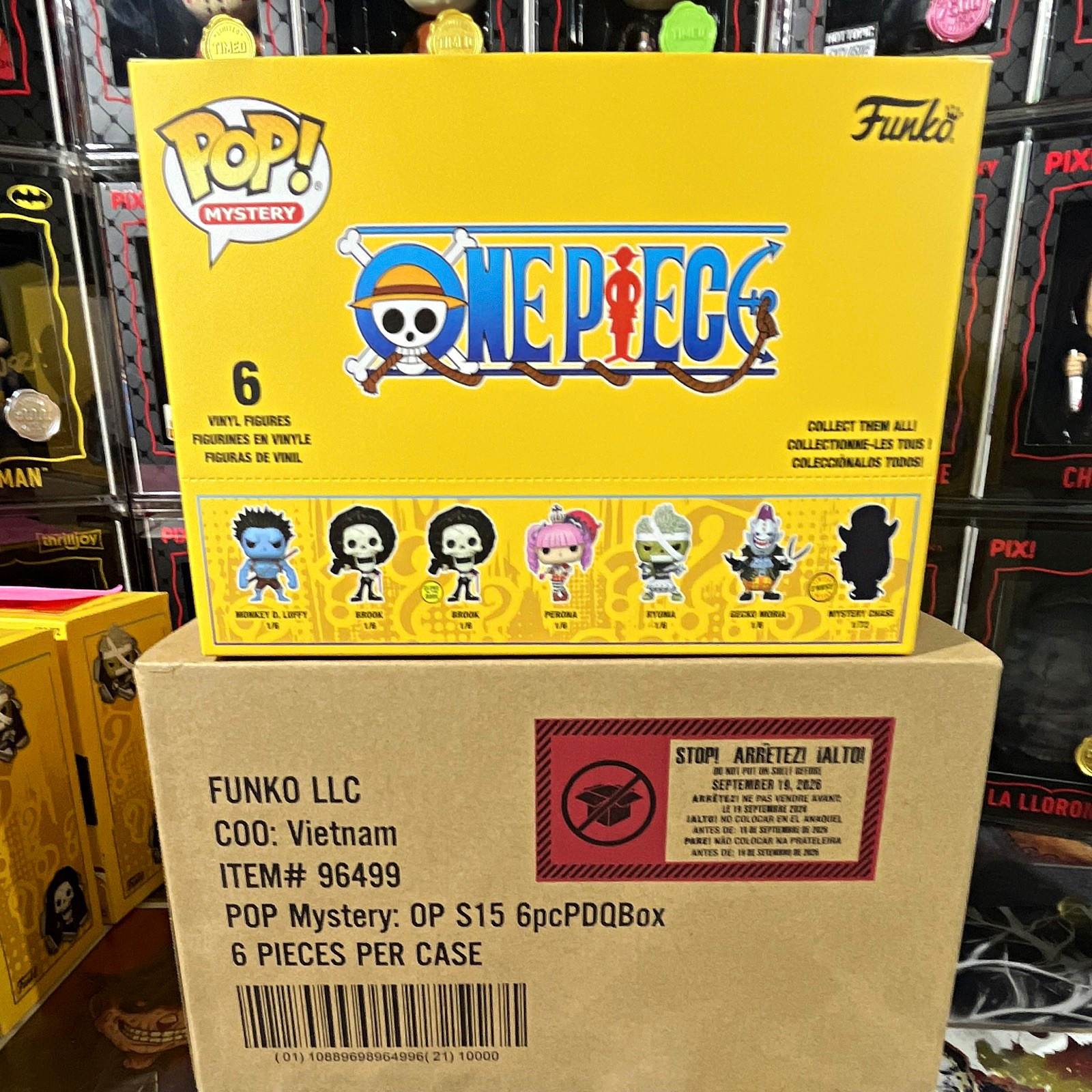 SEALED CASES Funko Pop Mystery One Piece Vinyl Figure Case 6 Pieces MPN 96499