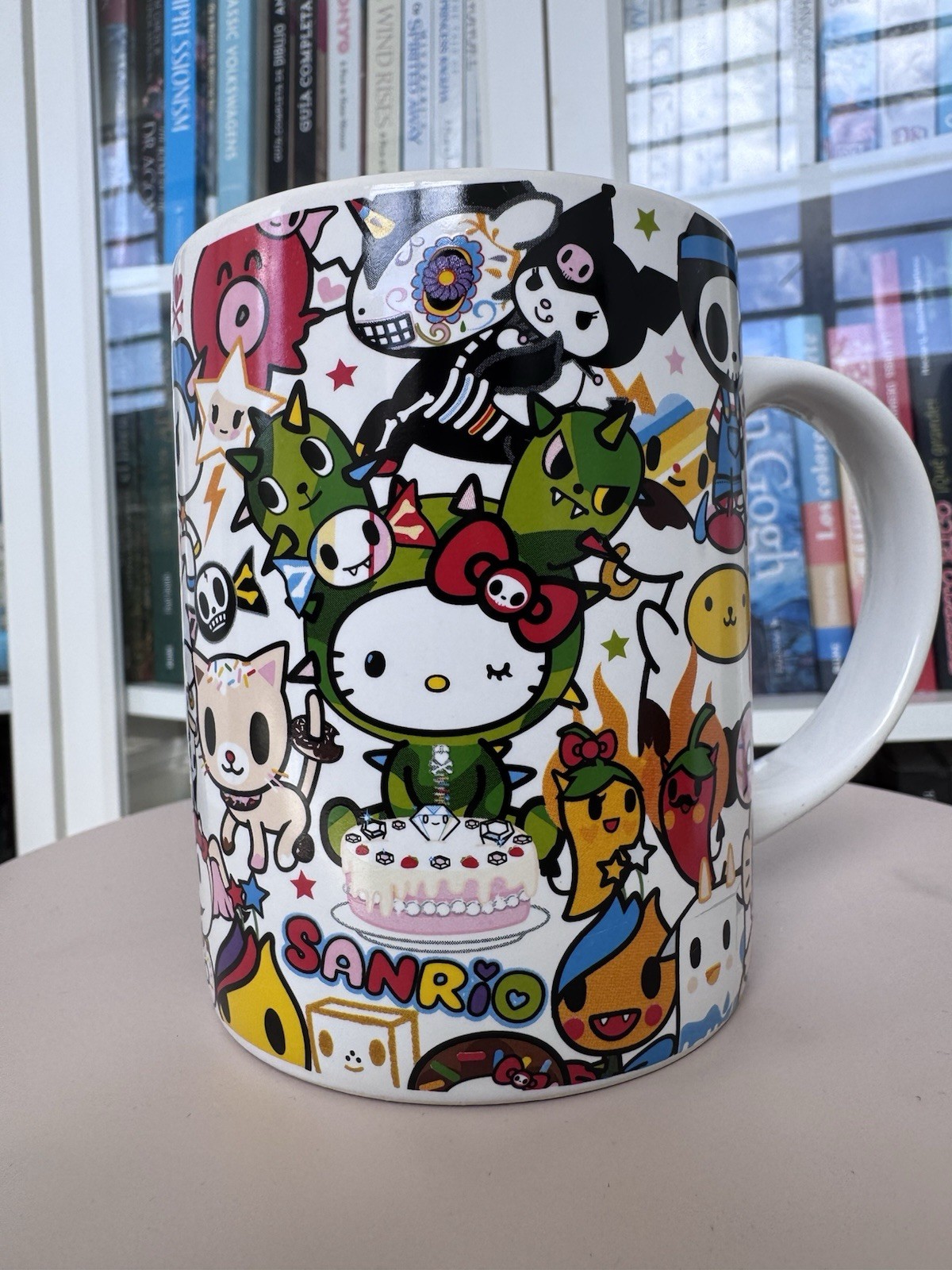 Sanrio Tokidoki Multicolor Ceramic Large Mug Hello Kitty Animation Characters