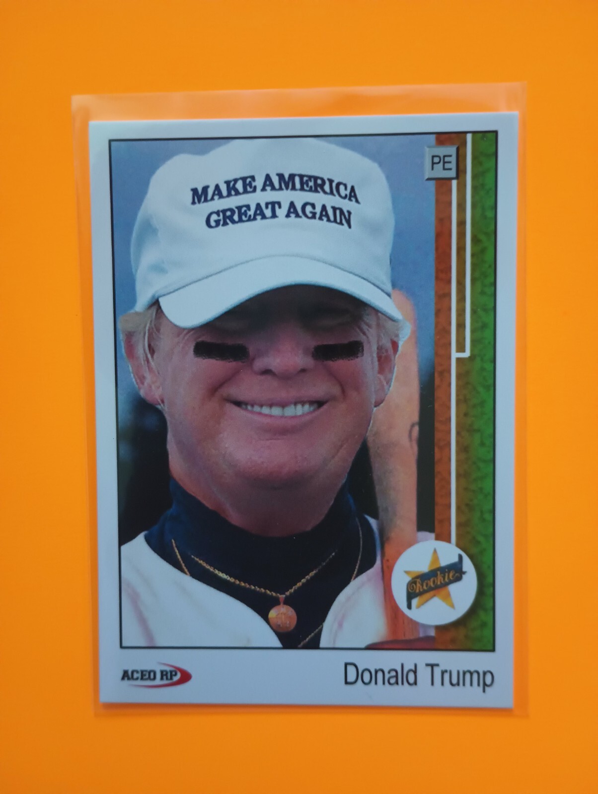 Donald Trump Collectible Trading Card - MAGA 1989 Upper Deck Griffey Knockoff