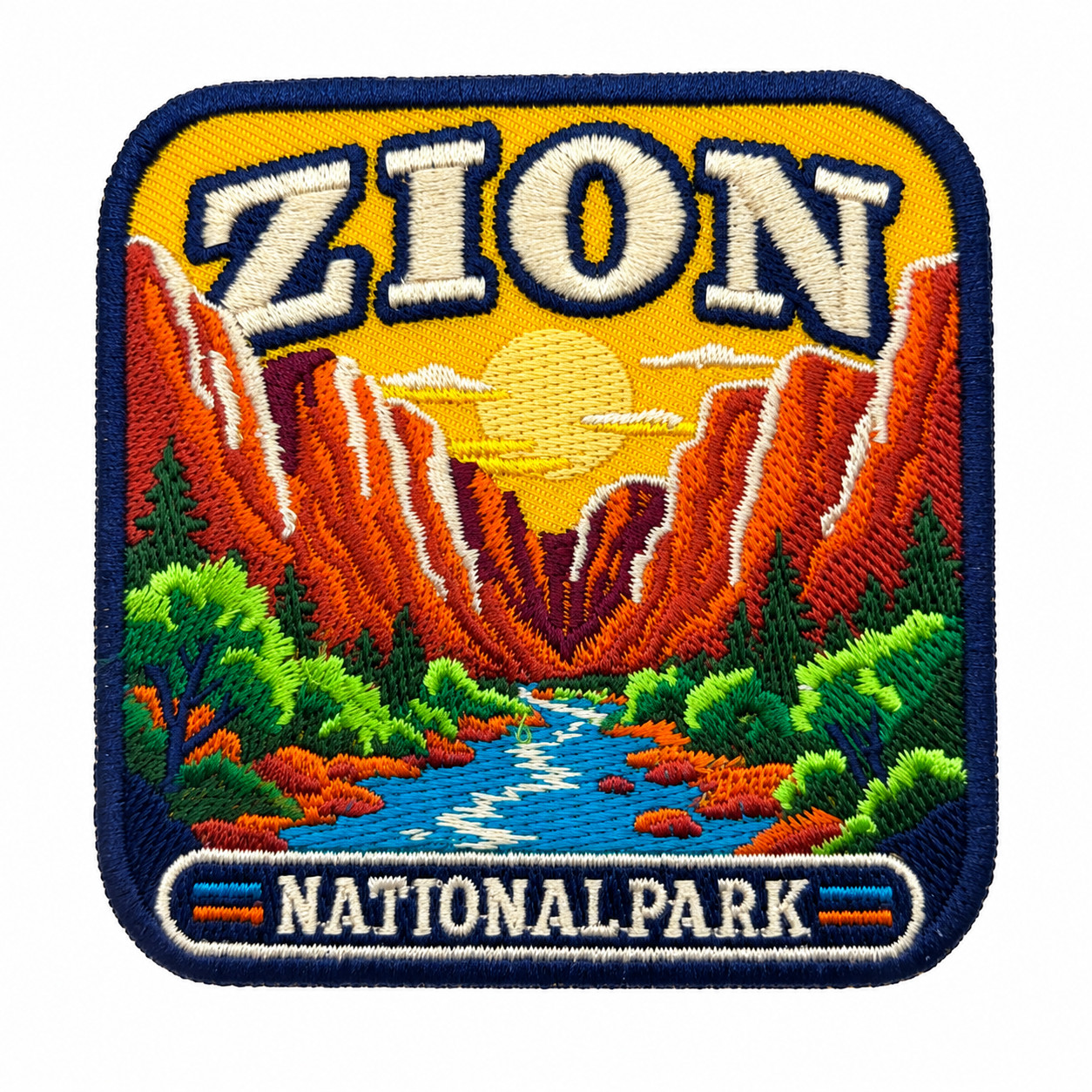 Zion National Park Patch 3 Inch – Iron On Embroidered Utah Canyon | EverPatch
