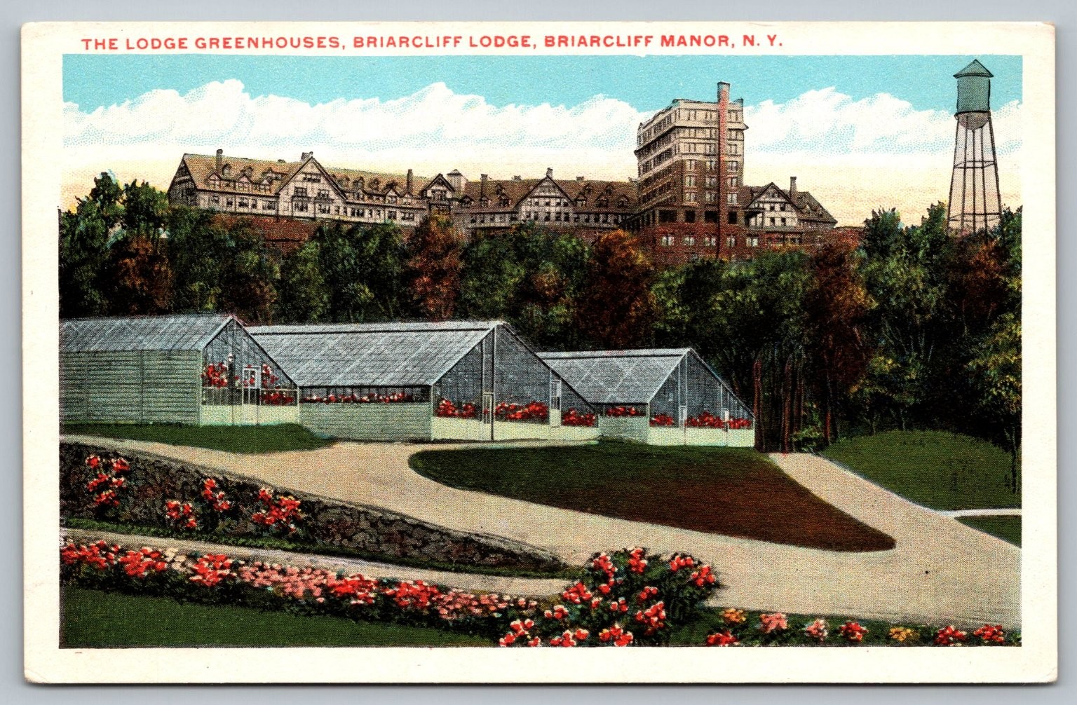 Briarcliff Lodge Greenhouses Briarcliff Manor NY Postcard Ruben Quality Views