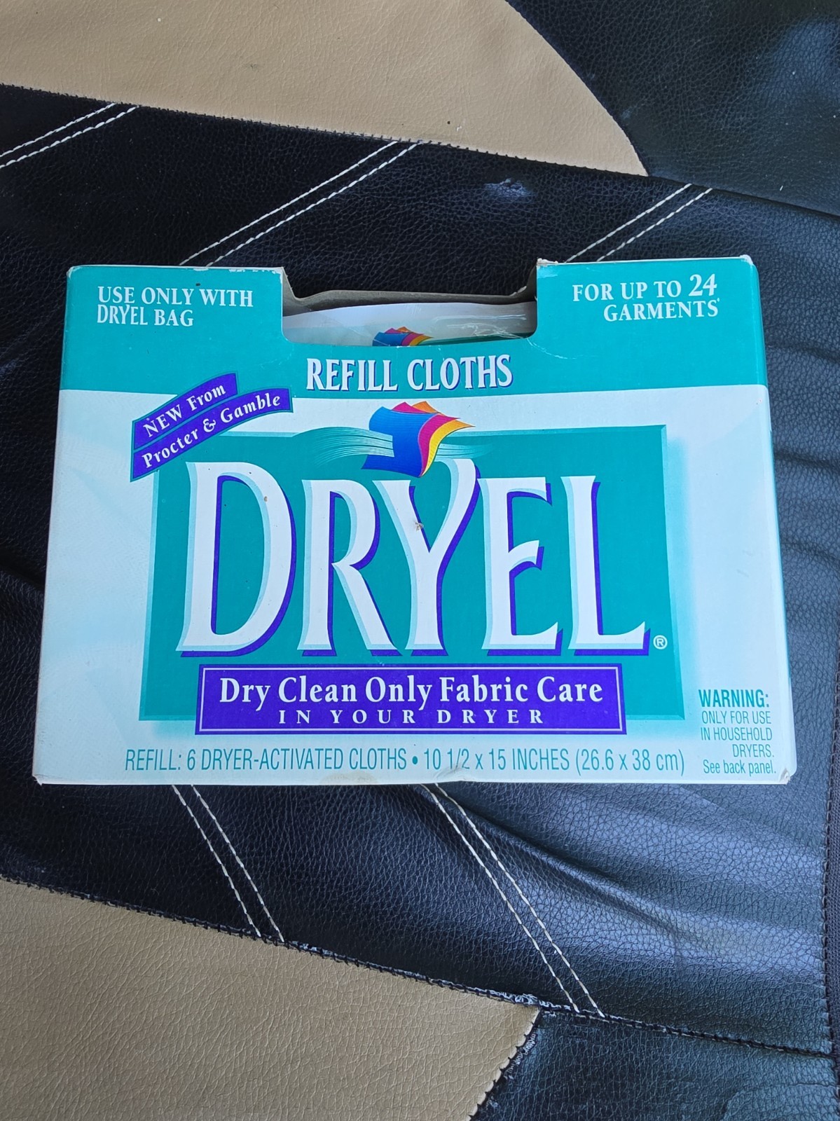Vintage 1990's Dryel Refill Cloths For Dry Clean Only Garments