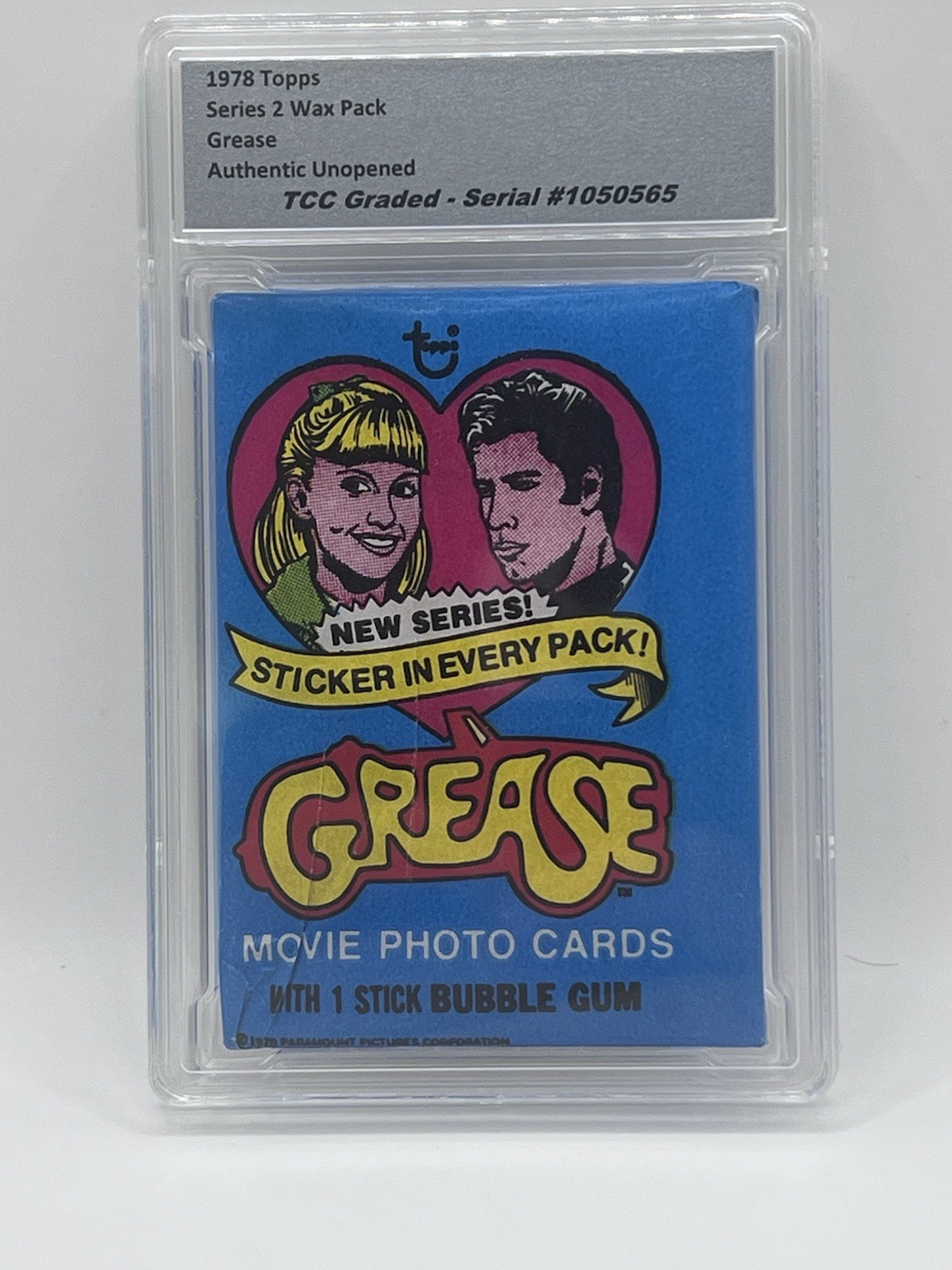 1978 Topps Grease Series 2 Wax Pack Authentic Unopened Encapsulated