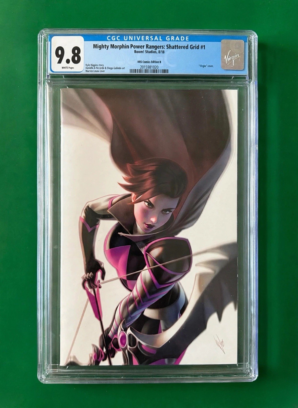 Mighty Morphin Power Rangers Shattered Grid #1 2018 CGC NM/MT 9.8 Warren Louw