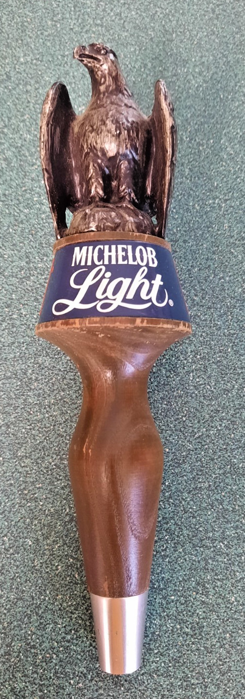 VINTAGE MICHELOB LIGHT EAGLE BAR DRAFT BEER TAP HANDLE 9