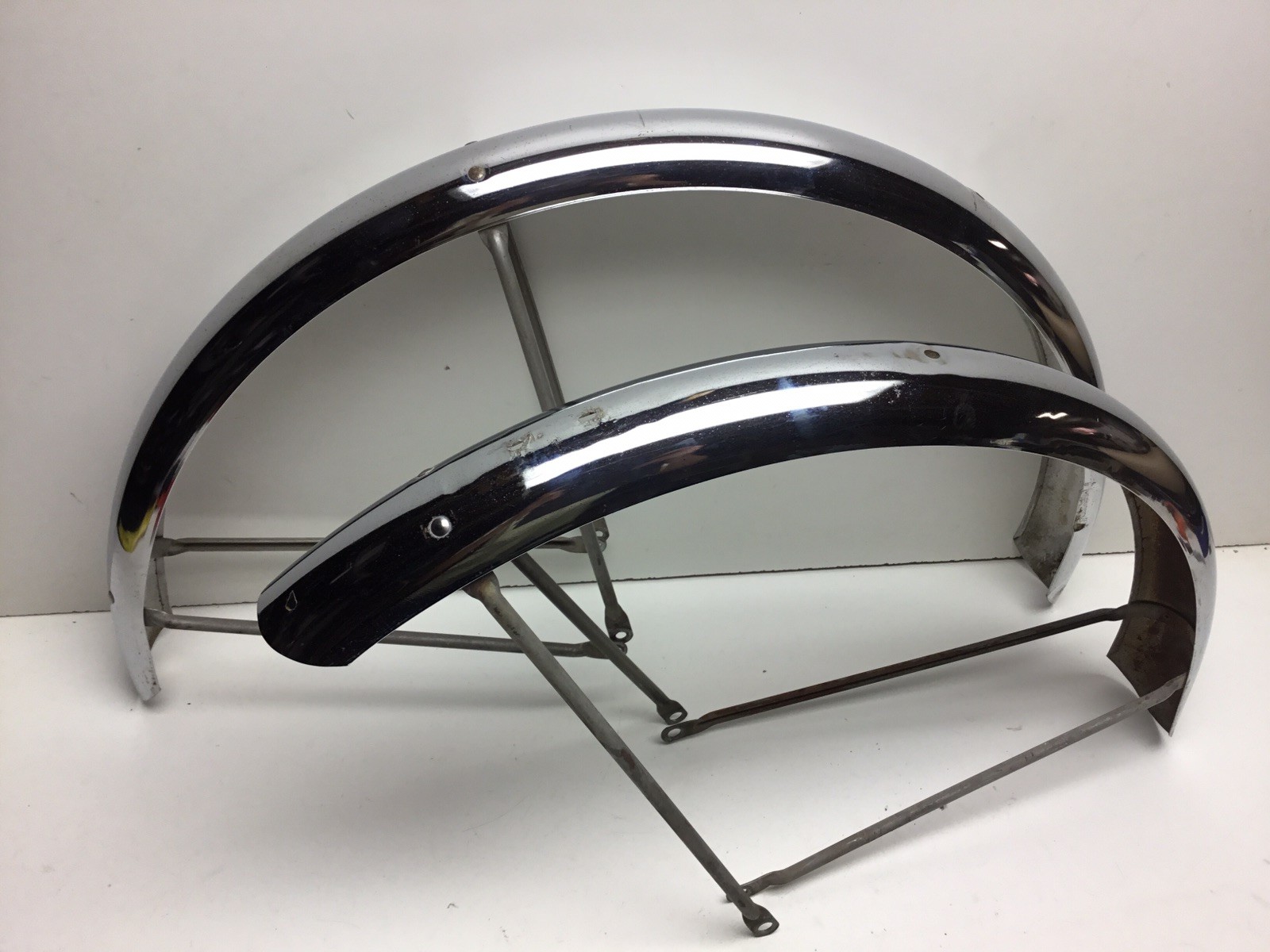 Vintage 1962 Schwinn Chrome Bicycle Fenders 26” 1 3/4” S7 American Bike