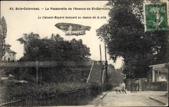 Postcard Bois Colombes Hauts de Seine, La Passerelle de l\'Avenue de... - 2531150