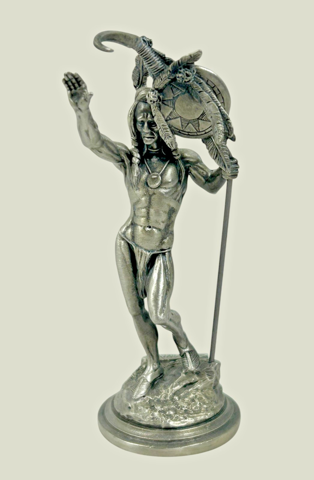 Chilmark Donald Polland 1986 Pewter Sculpture I COME IN PEACE Figurine