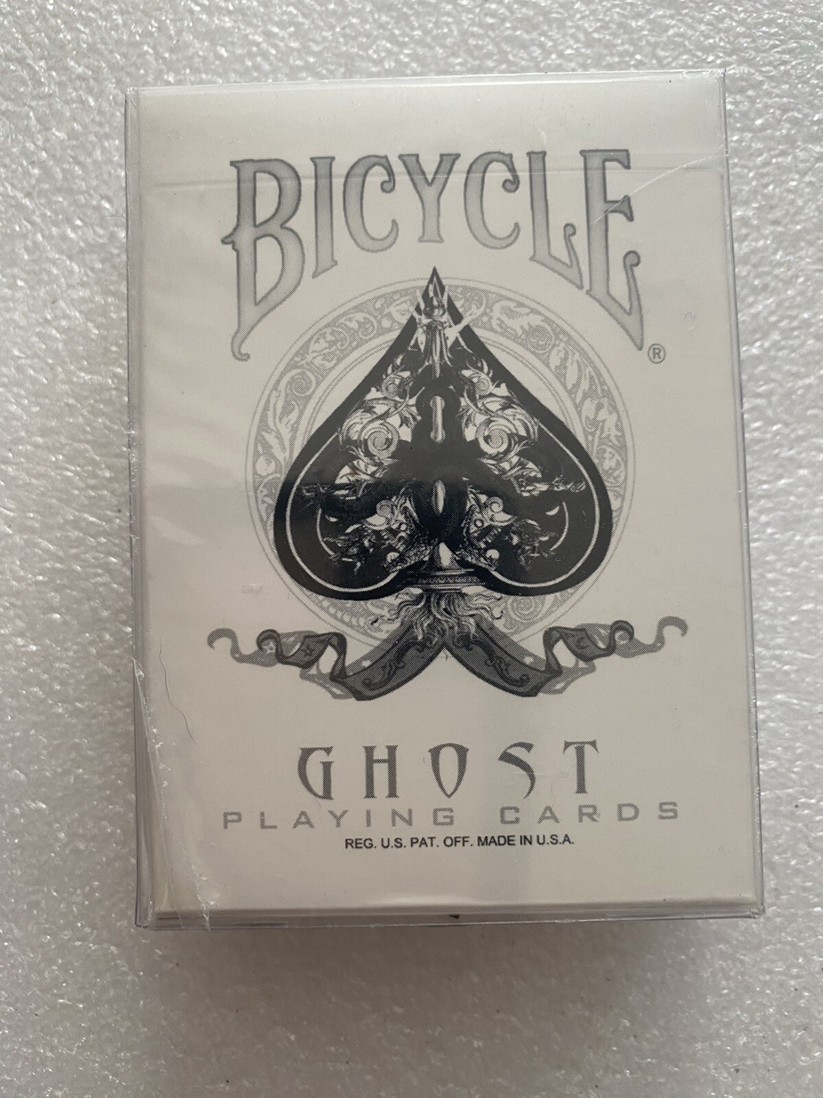 Bicycle White Ghost Playing Cards New & Sealed Rare Ellusionist USPCC Deck