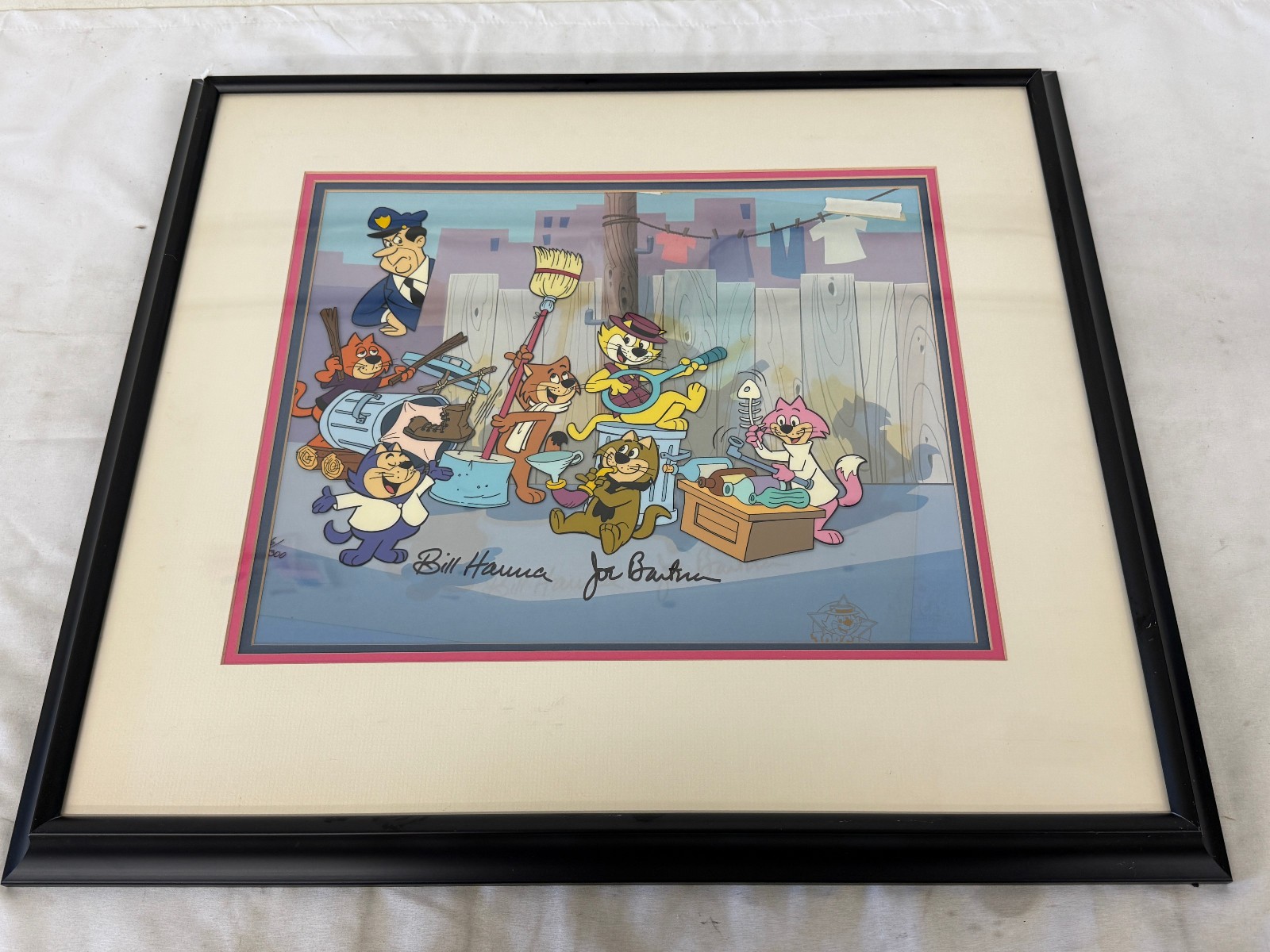 Top Cat Hanna-Barbera Limited Edition Cel Signed Bill Hanna & Joe Barbera LE