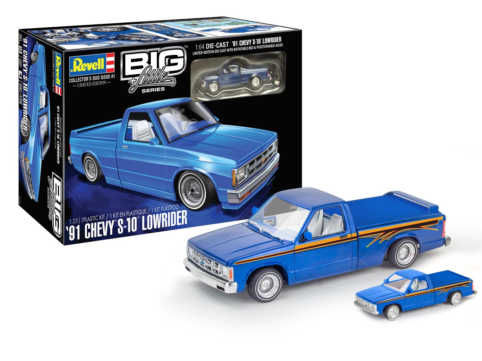 Revell 1991 Chevy S-10 Lowrider Model Kit, 1:25 Scale, 171 Pieces, Skill 4 Revell 1991 Chevy S-10 Lowrider Model Kit, 1:25 Scale, 171 Pieces, Skill 4