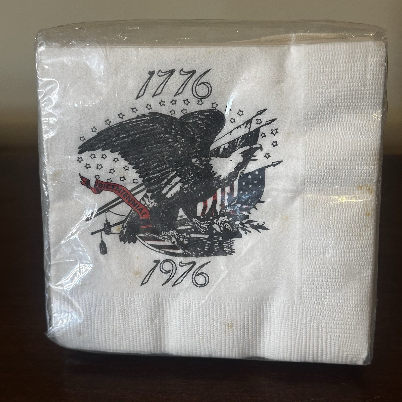Vintage Bicentennial Napkins July 4 Independance Day Fort Howard 20ct 10x10 NEW