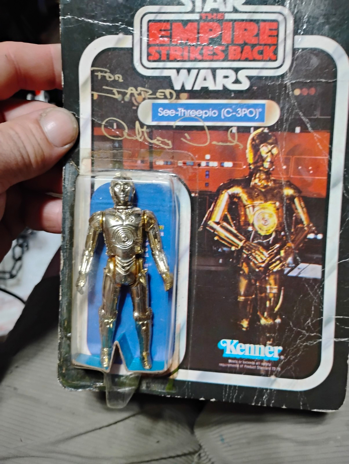 Kenner Star Wars Empire Strikes Back C-3PO 1980 Signed Vintage Figure