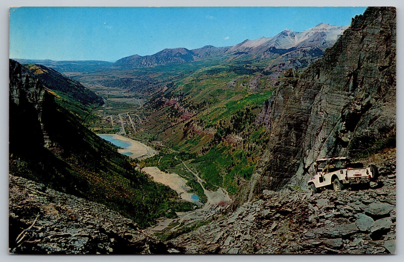 Approaching Telluride Colorado CO Vintage Postcard