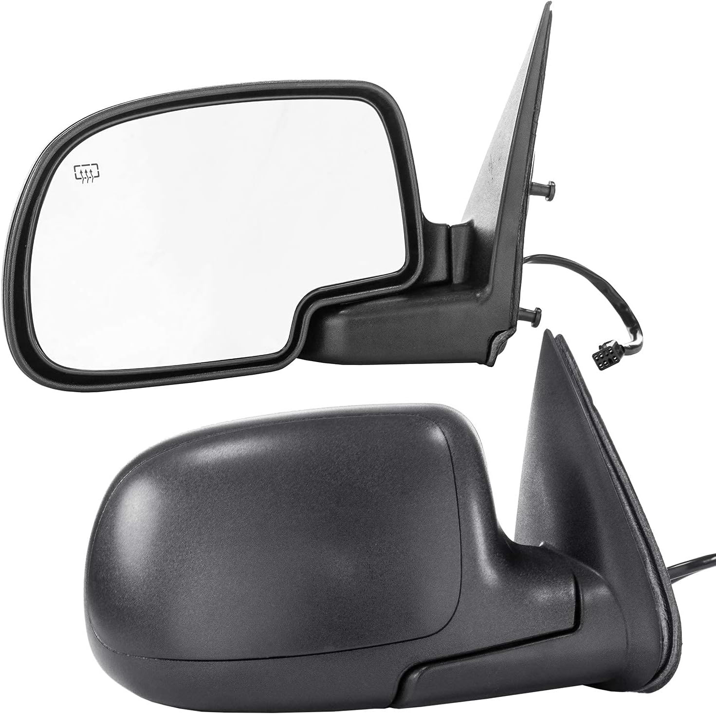 Driver & Passenger Side Heated Power Operated Folding Mirrors for 00-05 Chevy Su