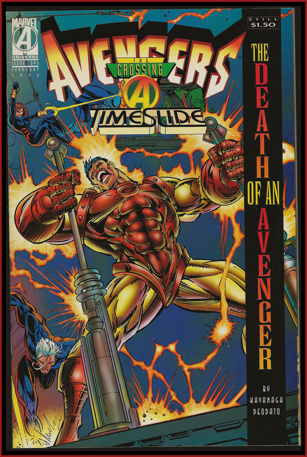 AVENGERS #395 (1996) DEATH OF TONY STARK IRON MAN KANG ENDGAME MARVEL 9.2 NM-