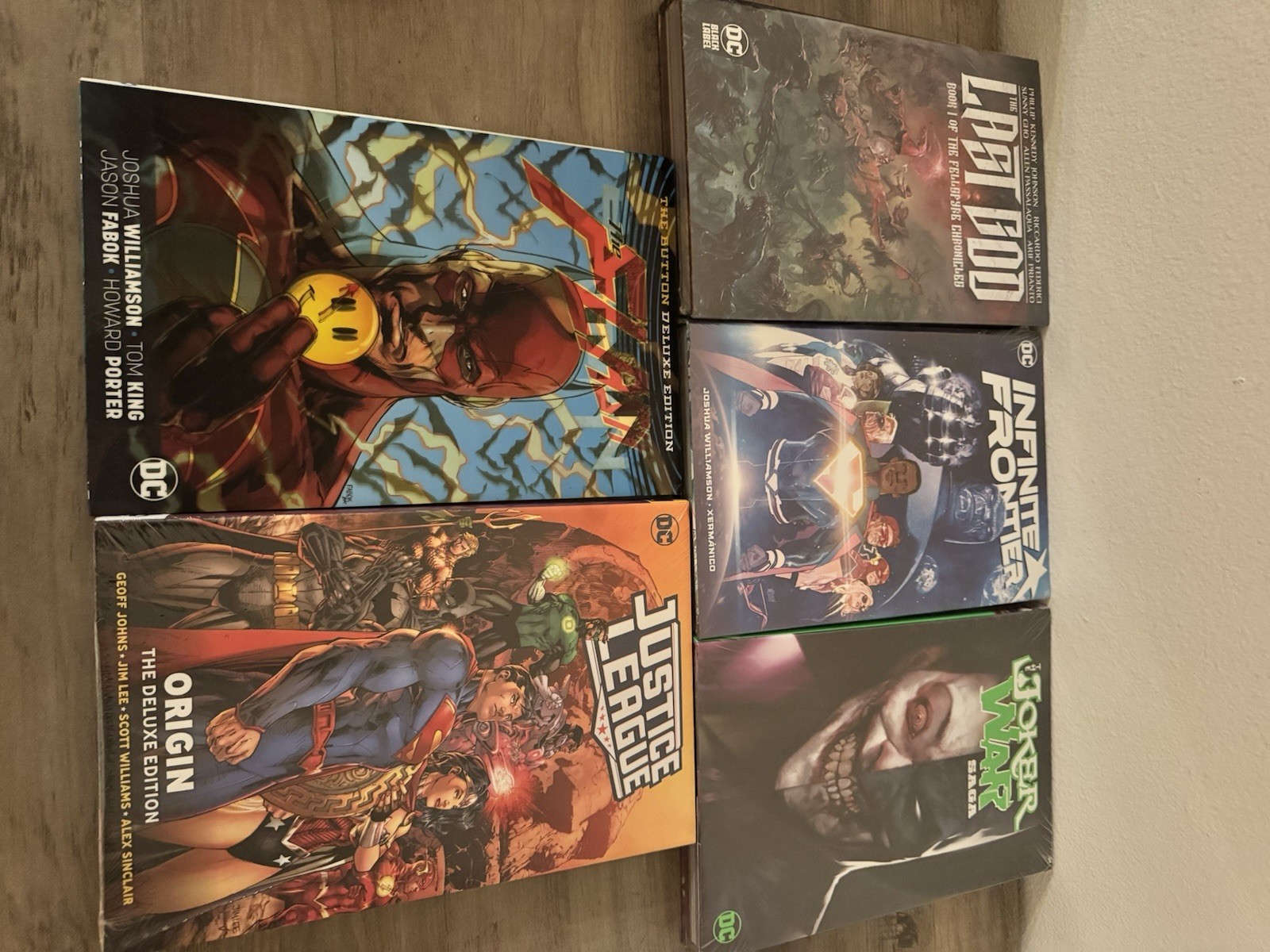 Last God/infinite Frontier/ Justice League Origin/ Flash The Button/ Joker War