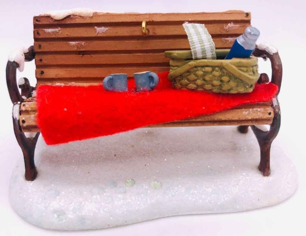 2007 Cozy Bench Hallmark Ornament Winter Park