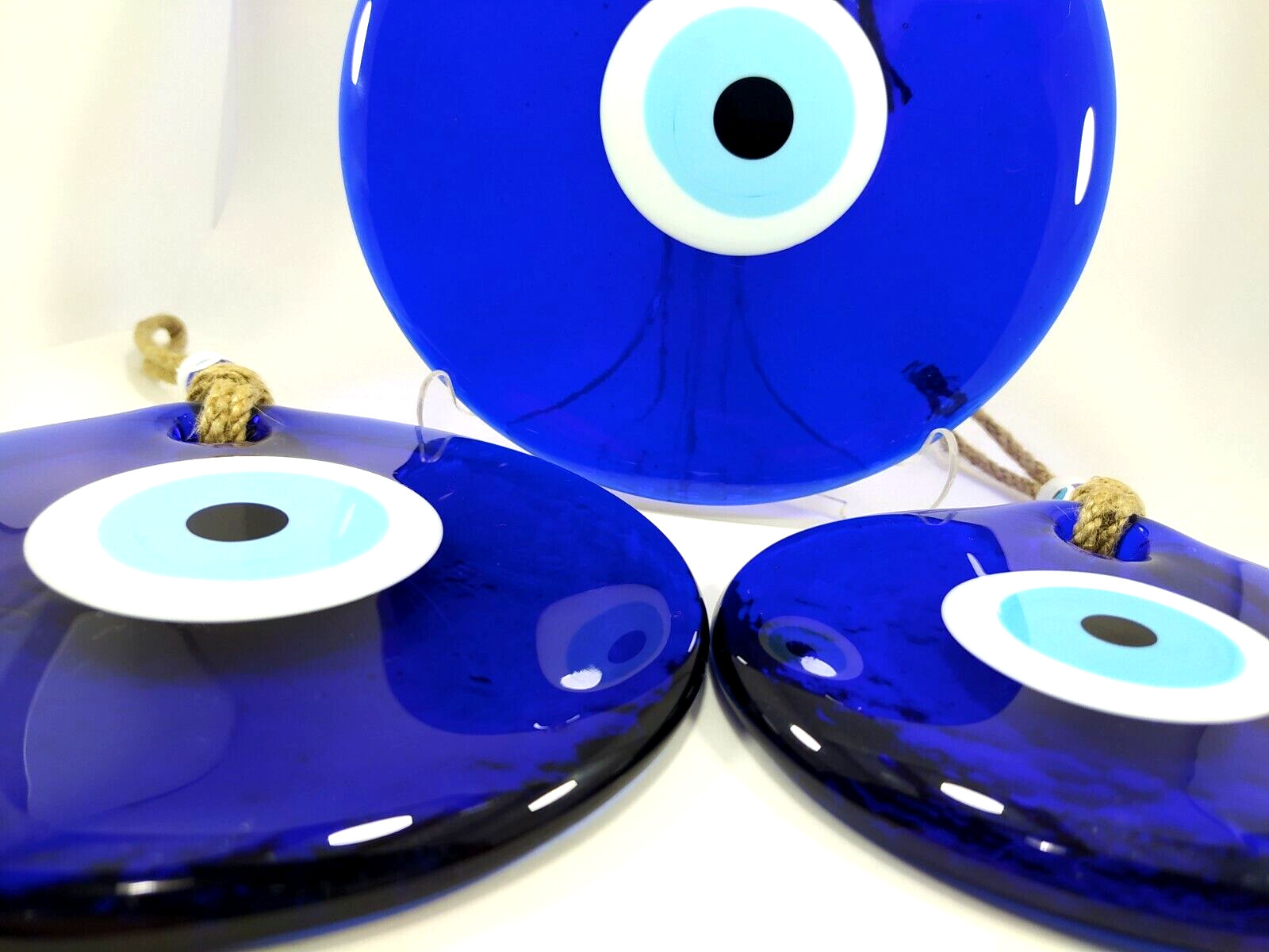 3 Pack Large Evil Eye 18-14-11cm Glass Beads Pendant Charm Turkish Big Amulet