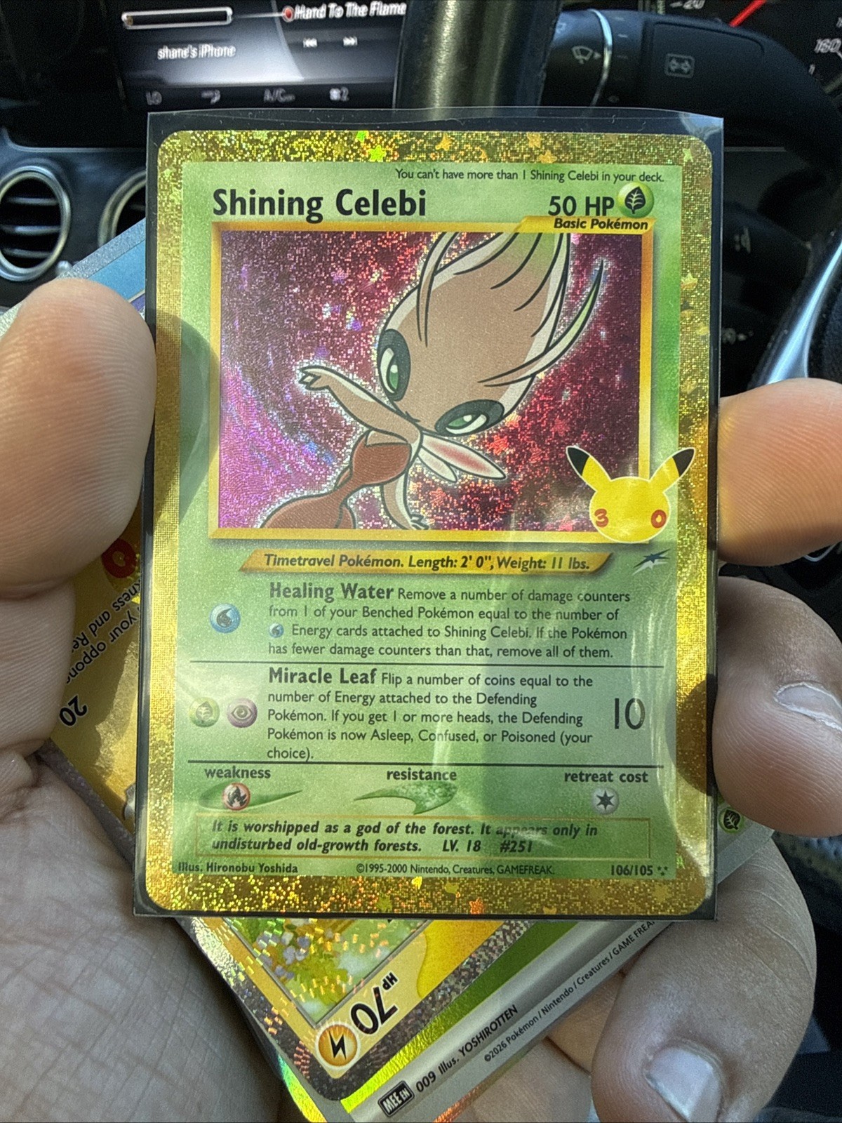 Pokémon TCG 30th anniversary Shining Celebi 106/105 classic collection English