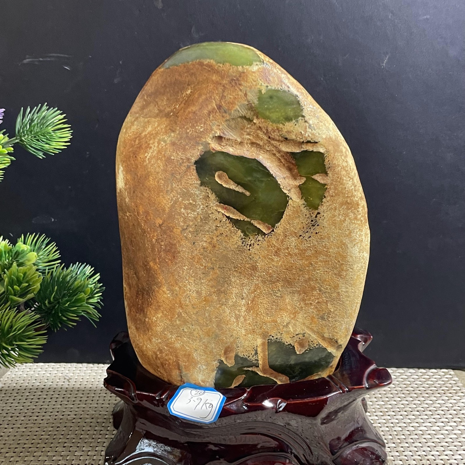 3.9kg Jadeite Boulder-Rough Raw Cut Natural From-A Tyte-Jade Specimen