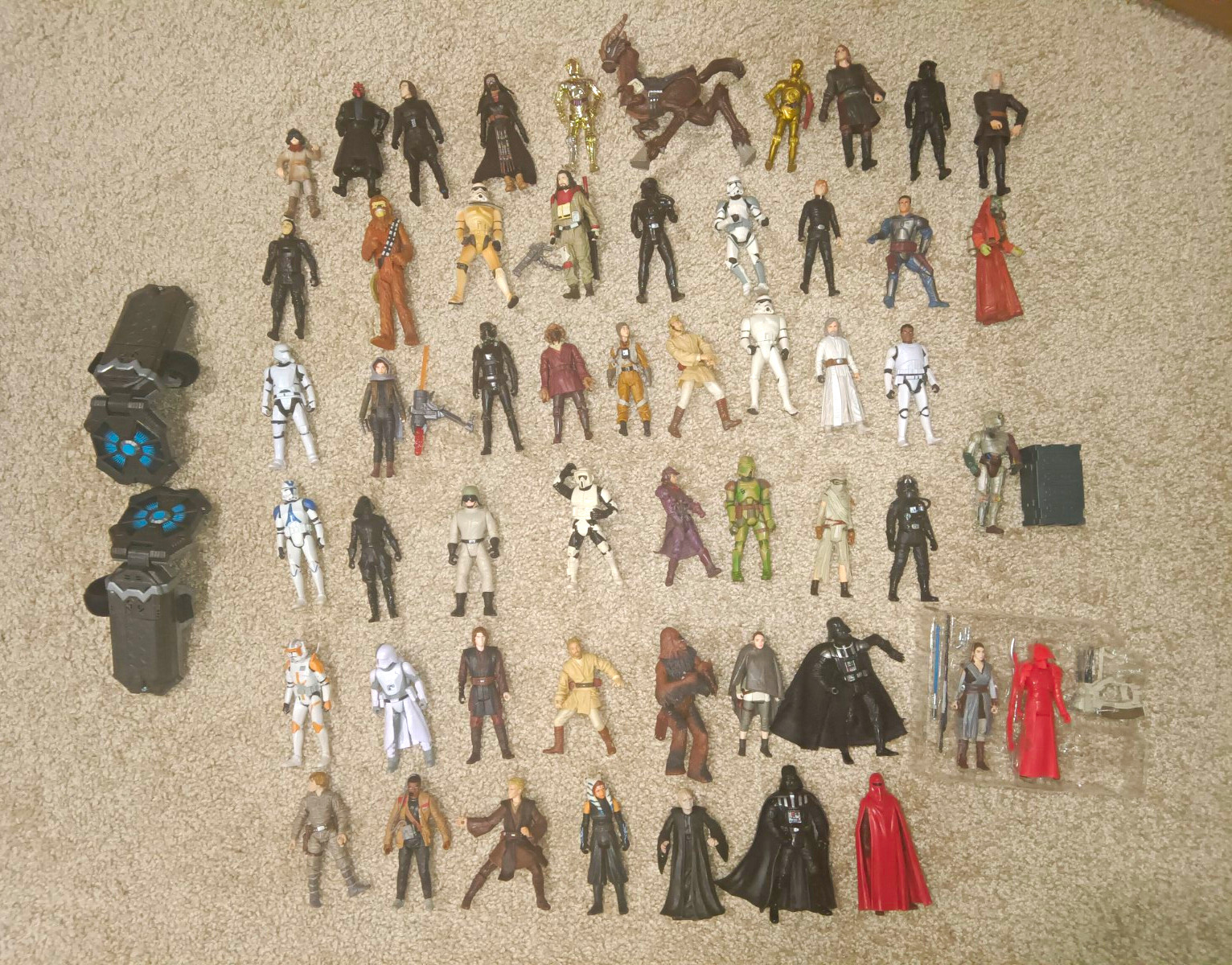 Hasbro Star Wars Action Figure Lot Darth Vader Stormtrooper C-3PO & More