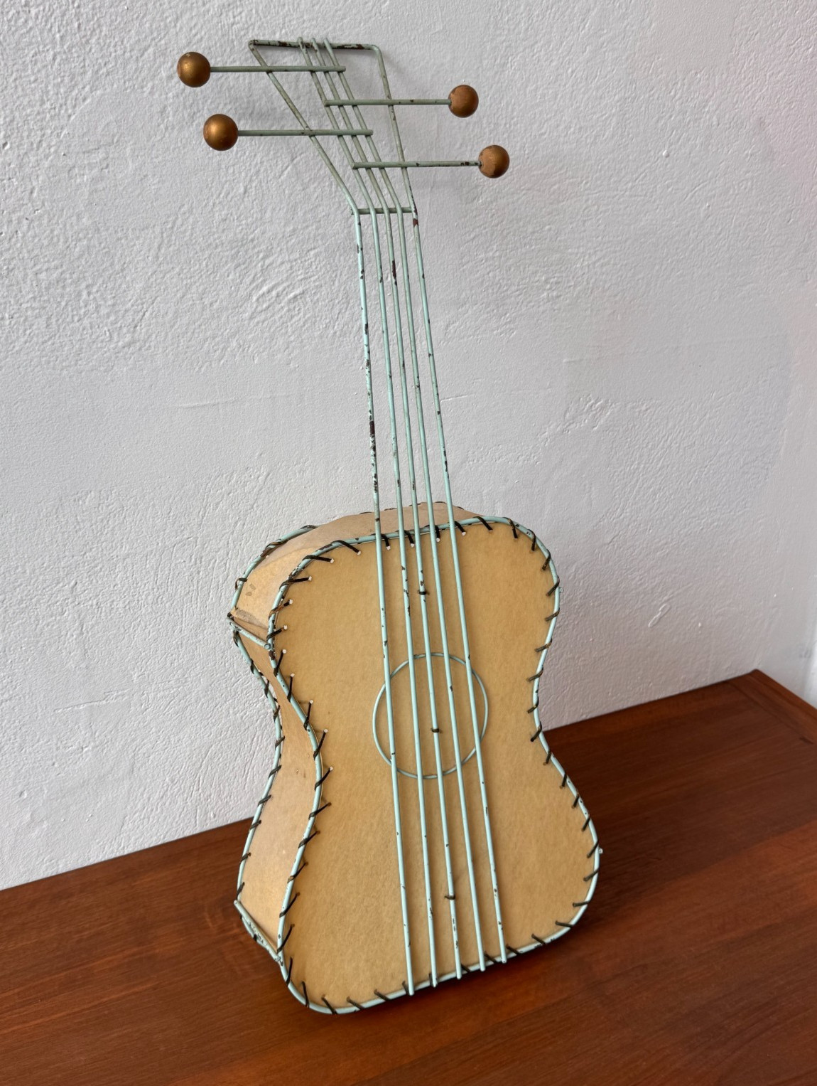 RARE Mid Century 1950s Frederick Weinberg Guitar Lamp