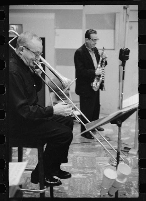 Dorsey Brothers 1950s Jazz Musicians Trombone Saxophone Studio Recording
