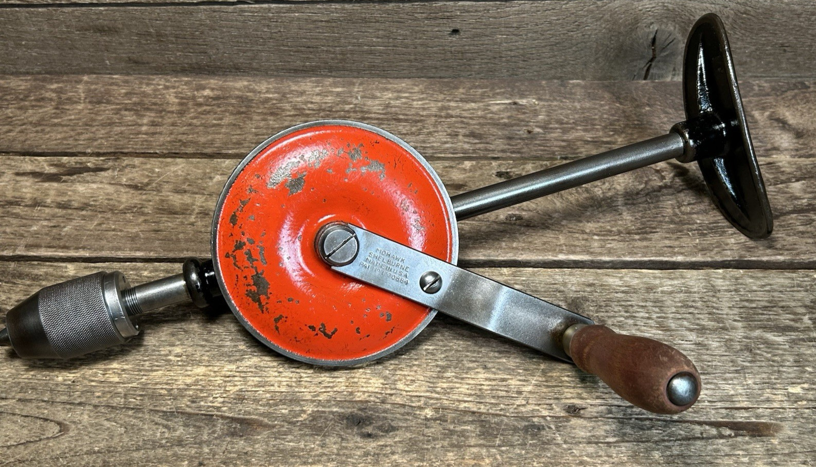 1930s Mohawk Shelburne 2-Speed Eggbeater Breast Drill 1/2\