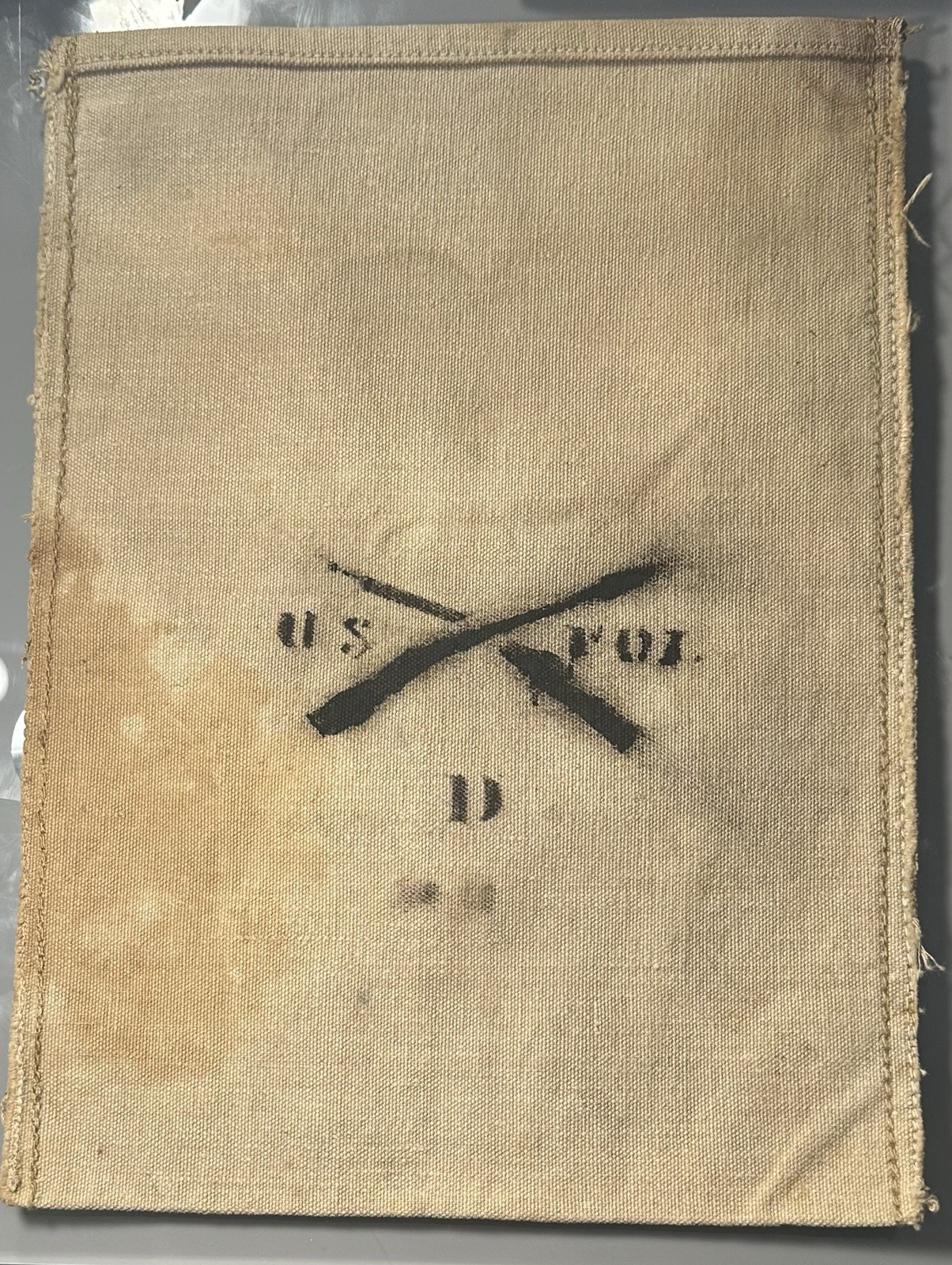 M1878 & M1898 Bacon/ Food/Condiment Bag US VOL. CO. D MARKING. Clean & Original.