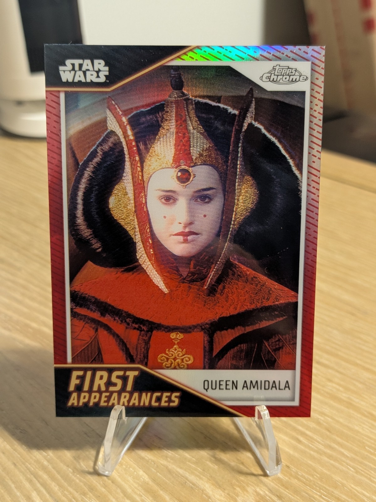 2023 Topps Star Wars Chrome First Appearances Queen Amidala #FA-11 Red 4/5 🚨