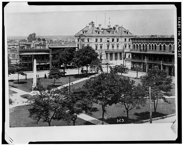 Photo:Pensacola Florida 1900s Plaza Ferdinand VII Zaragoza Street HABS