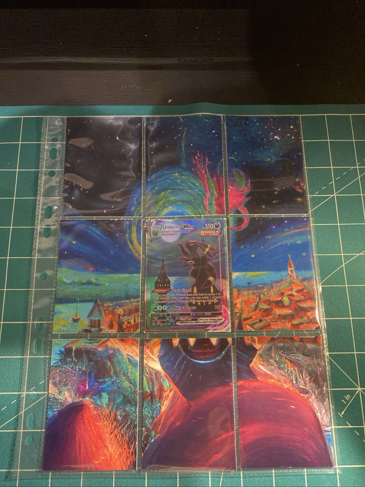 Umbreon VMAX Evolving Skies Custom 🪭Made Extended Art Binder Page Moonbreon