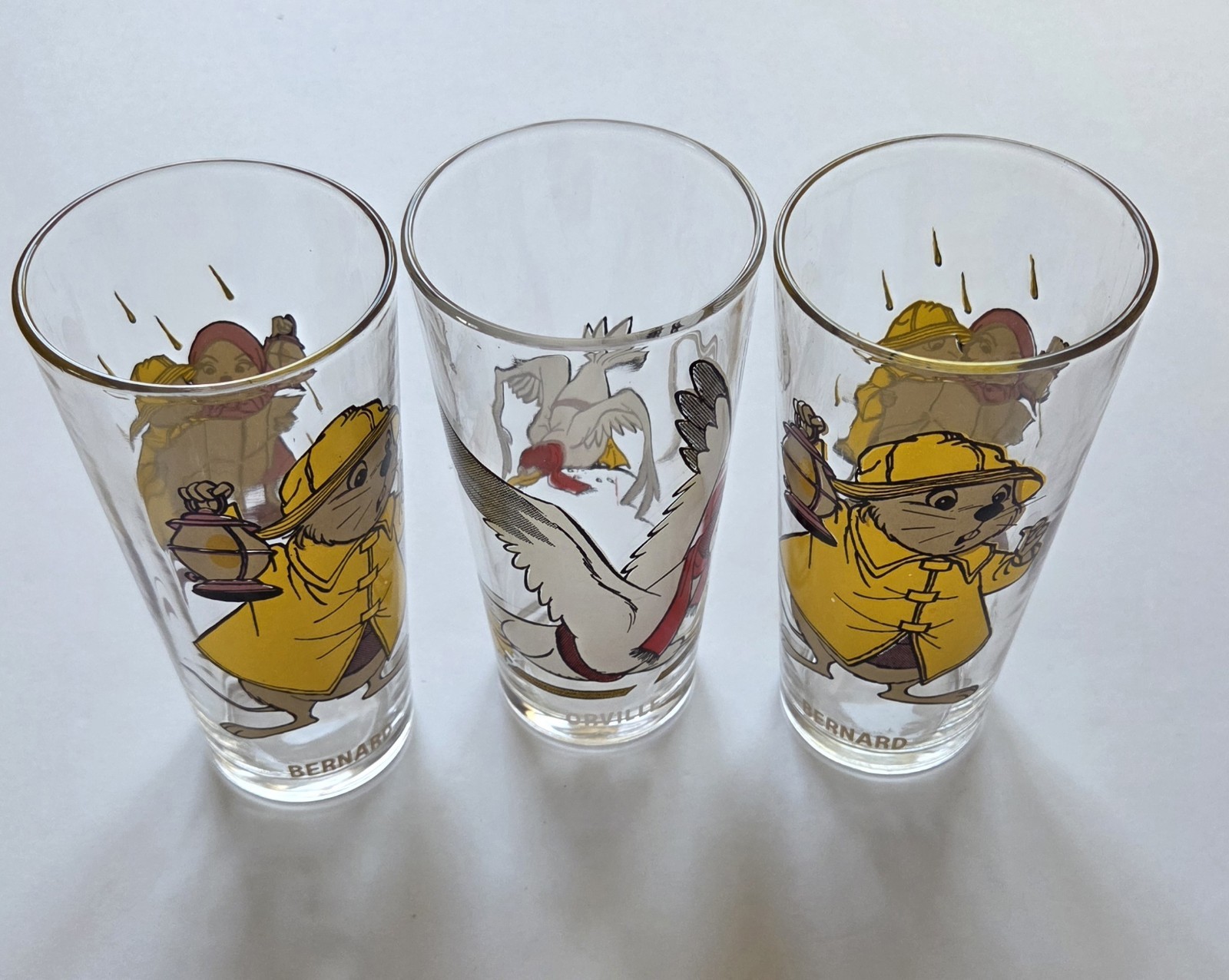 1977 Pepsi The Rescuers Collector Glasses 