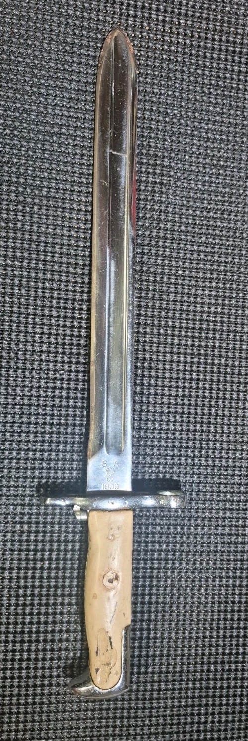 Vintage Original 1909 Springfield Armory M1905 Bayonet US 404294 - SEE NOTES 