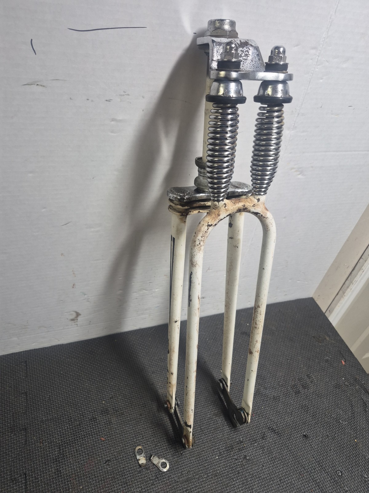 Vintage 1950's Monark Mens Super Deluxe Bicycle Springer Fork Firestone Cruiser