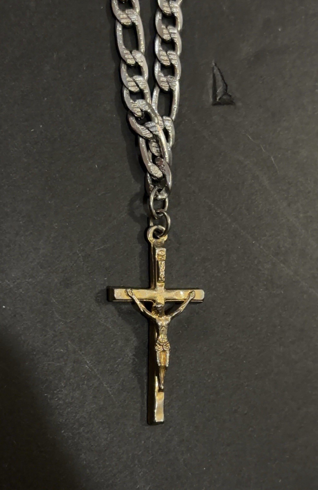 Vintage Jesus Cross Crucifix Pendant 24\