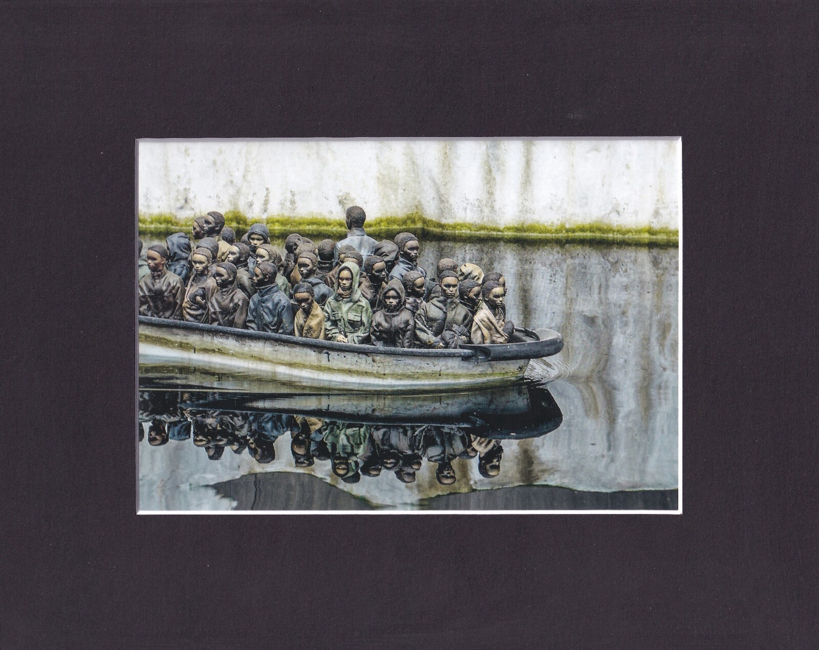 8X10 Matted Print Graffiti Art Picture, Banksy: Dismaland Refugees
