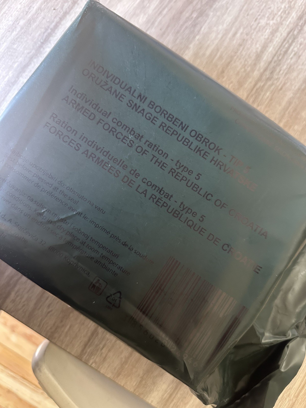 Croatian Army 24hr Ration Menu #5 In The US