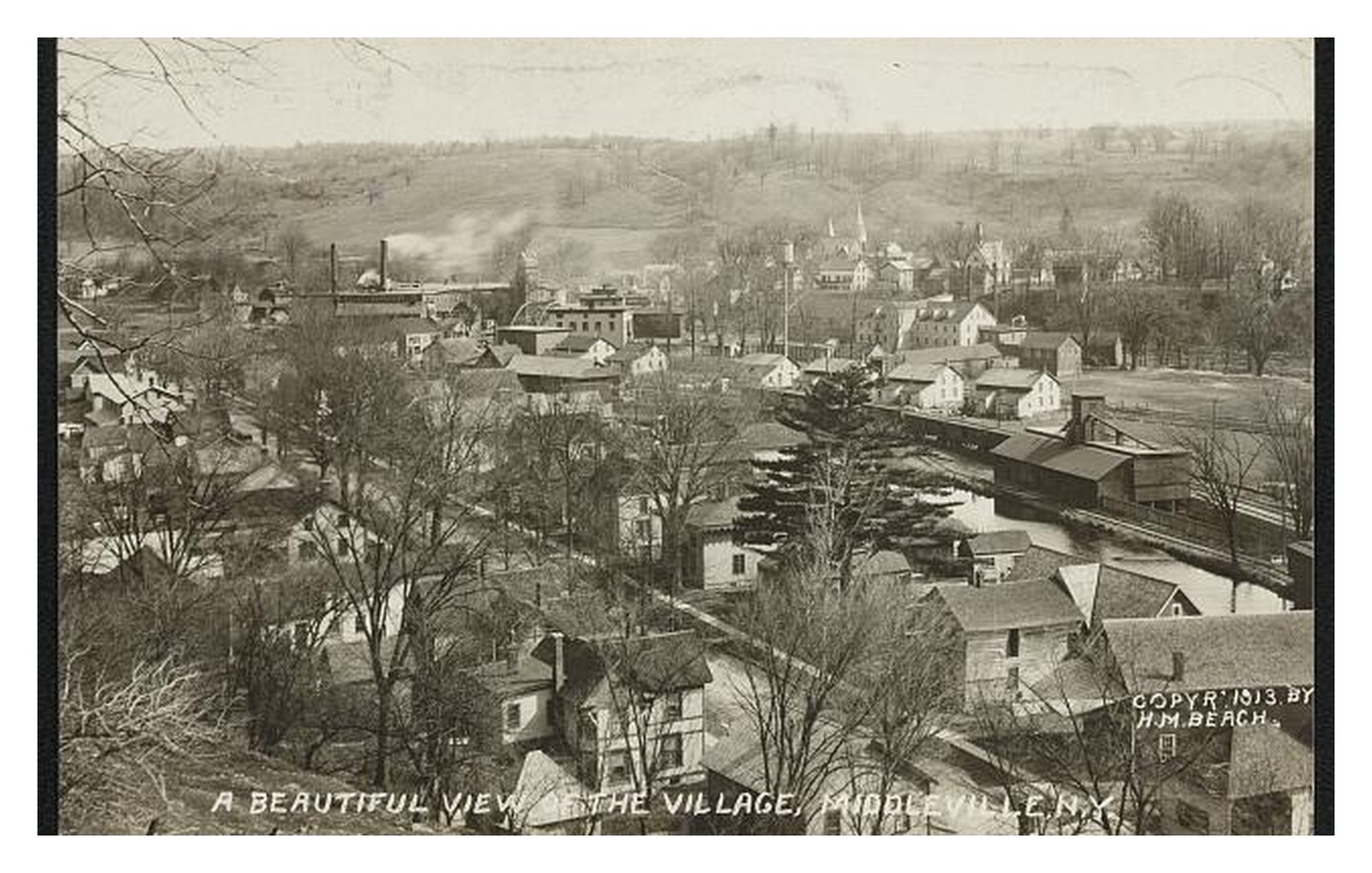 Middleville New York Village View Standard Postcard
