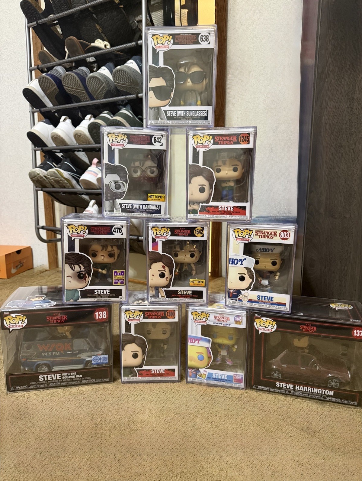 Funko Stranger Things Steve Harrington Hot Topic Exclusive Boxed Lot of 10