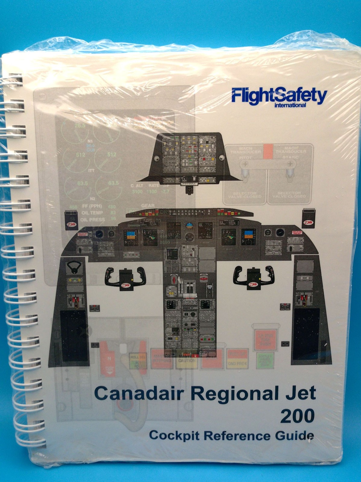 FlightSafety Canadair Regional Jet 200 Cockpit Reference Guide Spiral New Sealed