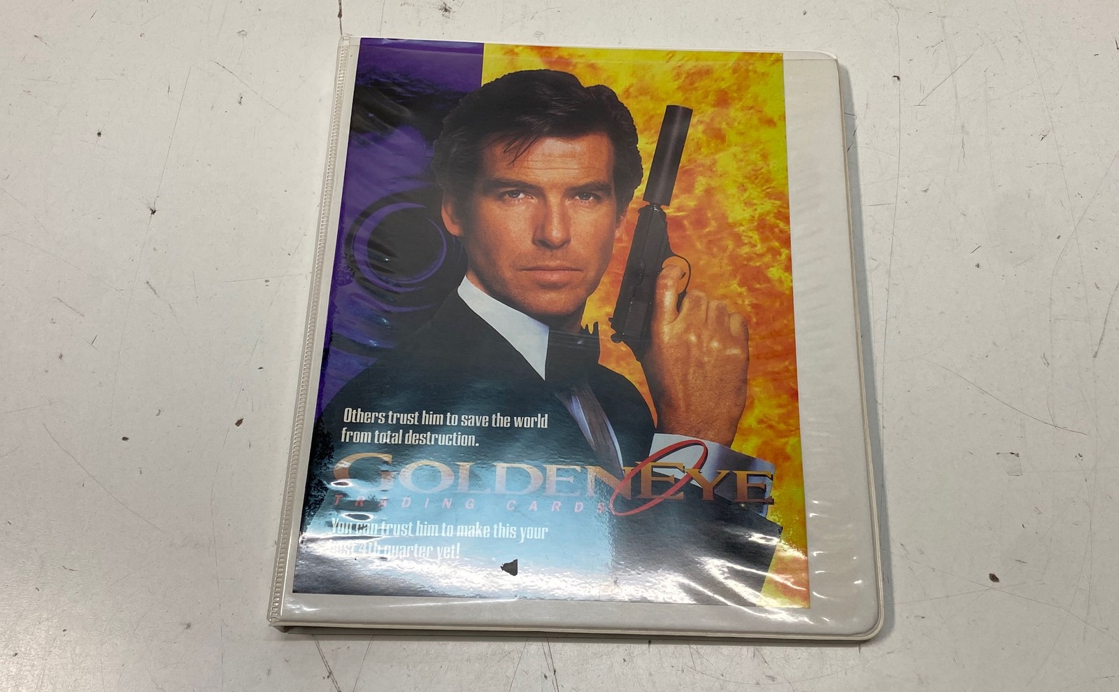 1995 James Bond GoldenEye Trading Card Lot With Binder Bundle See Photos